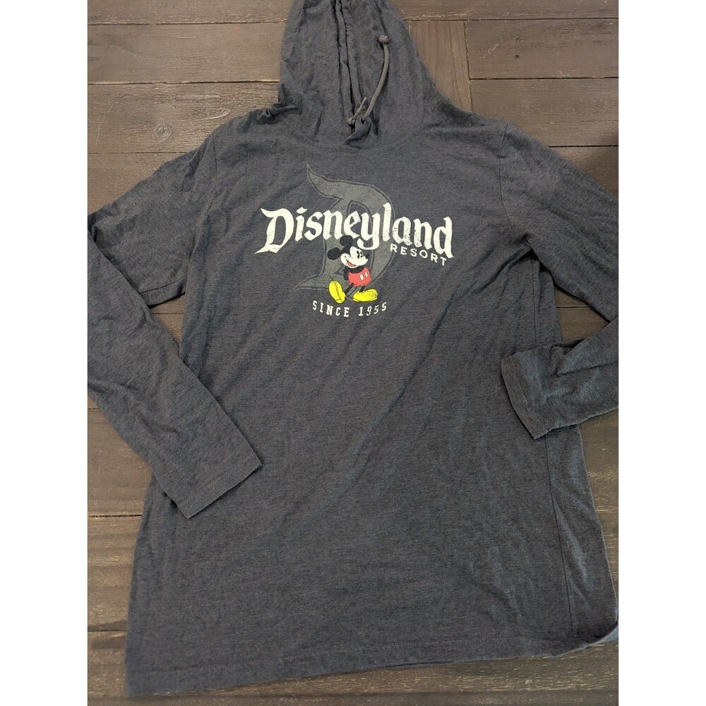 DISNEYLAND RESORT Mickey Women's Size M Lightweight Hoodie Long Sleeve Shirt